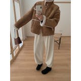 スタンドカラー鹿の毛皮の綿毛ジャケット | Ulysses | 詳細画像2