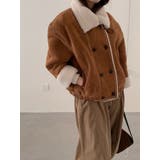 ショートダブルブレスト鹿の毛皮の綿毛ジャケット | Ulysses | 詳細画像2 