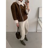 ショートダブルブレスト鹿の毛皮の綿毛ジャケット | Ulysses | 詳細画像5 