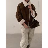 ショートダブルブレスト鹿の毛皮の綿毛ジャケット | Ulysses | 詳細画像6 