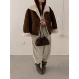 ショートダブルブレスト鹿の毛皮の綿毛ジャケット | Ulysses | 詳細画像7 