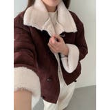 ショートダブルブレスト鹿の毛皮の綿毛ジャケット | Ulysses | 詳細画像10 