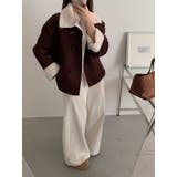 ショートダブルブレスト鹿の毛皮の綿毛ジャケット | Ulysses | 詳細画像11 