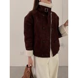 ショートダブルブレスト鹿の毛皮の綿毛ジャケット | Ulysses | 詳細画像12 