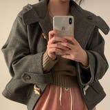 グレー | ショートフード付きメルトンジャケット | Ulysses