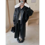 襟付き合成皮革ジャケット | Ulysses | 詳細画像7 