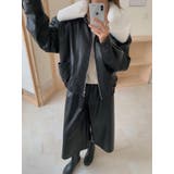 襟付き合成皮革ジャケット | Ulysses | 詳細画像8 