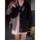 ブラック | 襟付きシングルブレストメルトンジャケット | Ulysses