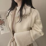 鹿の毛皮の綿毛ボアショートジャケット | Ulysses | 詳細画像2