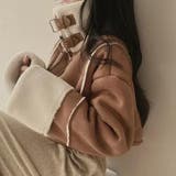 鹿の毛皮の綿毛ボアショートジャケット | Ulysses | 詳細画像5