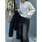 ニット切り替えスウェットオーバーサイズロゴスウェットトップス | Ulysses | 詳細画像3