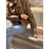 襟付きシングルブレスト合成皮革ジャケット | Ulysses | 詳細画像3