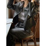 襟付きシングルブレスト合成皮革ジャケット | Ulysses | 詳細画像7