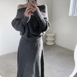 ニットオフショルダートップススカートセットアップ | Ulysses | 詳細画像10 