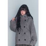 グレー | フード付きダブルブレストメルトンジャケット | Ulysses