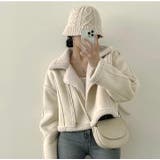 襟付き鹿の毛皮の綿毛ボアジャケット | Ulysses | 詳細画像1