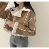 襟付き鹿の毛皮の綿毛ボアジャケット | Ulysses | 詳細画像5