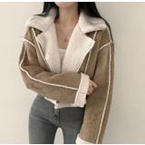 襟付き鹿の毛皮の綿毛ボアジャケット | Ulysses | 詳細画像8