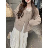 モカ | ノーカラーダブルブレストジャケット | Ulysses