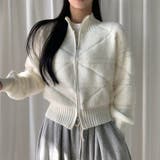 スタンドカラーダブルジップニットジャケット | Ulysses | 詳細画像1