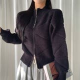 スタンドカラーダブルジップニットジャケット | Ulysses | 詳細画像9