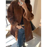 ブラウン | 襟付きコーデュロイシングルブレストジャケット | Ulysses