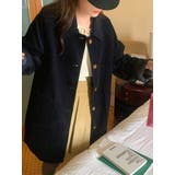 ネイビー | 襟付きコーデュロイシングルブレストジャケット | Ulysses