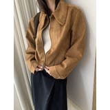 ライトブラウン | 鹿の毛皮の綿毛ショートジャケット | Ulysses