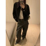 ブラック | 鹿の毛皮の綿毛ショートジャケット | Ulysses