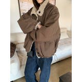 ブラウン | リバーシブルボアジャケット | Ulysses