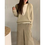 ベージュ | 配色セーター | Ulysses