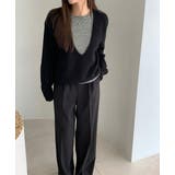 ブラック | 配色セーター | Ulysses