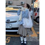 リボン襟付きダブルブレストメルトンジャケット | Ulysses | 詳細画像1