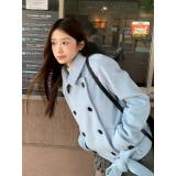 リボン襟付きダブルブレストメルトンジャケット | Ulysses | 詳細画像2