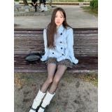 リボン襟付きダブルブレストメルトンジャケット | Ulysses | 詳細画像4