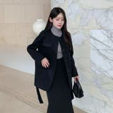 リボンシングルブレストメルトンジャケット | Ulysses | 詳細画像9