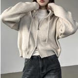 ニットフード付きダブルジップジャケット | Ulysses | 詳細画像2 