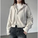 ニットフード付きダブルジップジャケット | Ulysses | 詳細画像4 