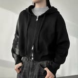 ニットフード付きダブルジップジャケット | Ulysses | 詳細画像5 