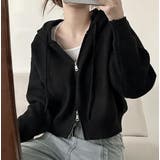 ニットフード付きダブルジップジャケット | Ulysses | 詳細画像6 