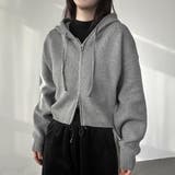 ニットフード付きダブルジップジャケット | Ulysses | 詳細画像9 