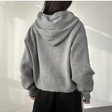 ニットフード付きダブルジップジャケット | Ulysses | 詳細画像11 