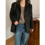 鹿の毛皮の綿毛スーツジャケット | Ulysses | 詳細画像6