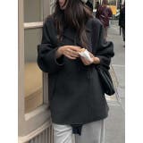 ブラック | 襟付きダブルブレストメルトンジャケット | Ulysses