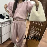 ピンク | ボアショートジャケットワイドパンツセットアップ | Ulysses