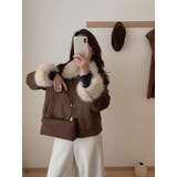 クルーネックシングルブレストフェイクスエードジャケット | Ulysses | 詳細画像7 