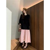 切り替えベルベットワンピース | Ulysses | 詳細画像1 