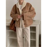 キャメル | リバーシブルフェイクムートンジャケット | Ulysses
