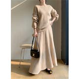 ベージュ | ニットトップススカートセットアップ | Ulysses