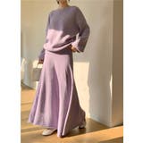 パープル | ニットトップススカートセットアップ | Ulysses